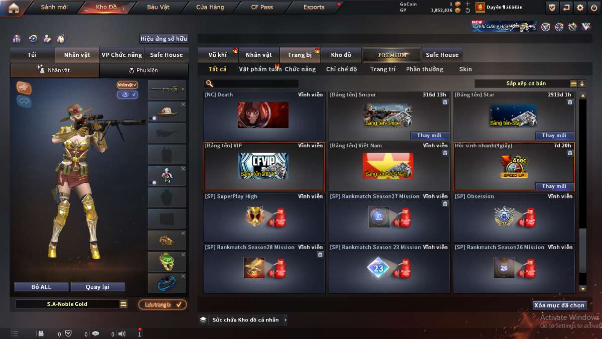 shop acc cf uy tin gia re